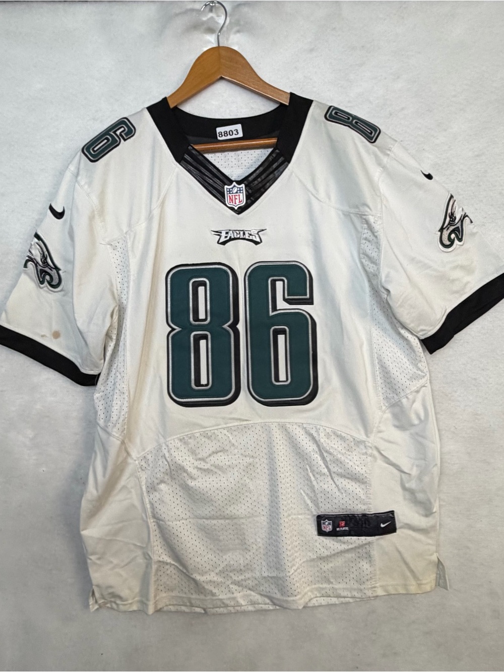 Nike NFL On Field Philadelphia Eagles Zach Ertz #86 Football Jersey 44 Stitched